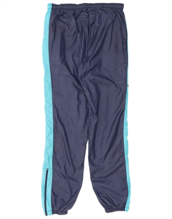 ETIREL Mens Tracksuit Trousers Joggers Medium  Navy Blue Colourblock
