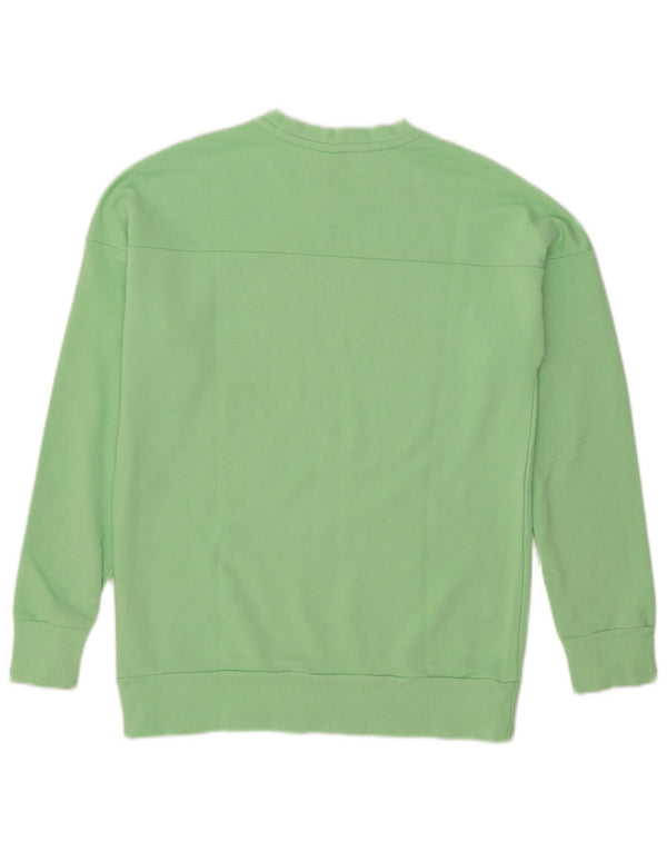 Adidas Mädchen Grafik Sweatshirt Pullover 14–15 Jahre grüne Baumwolle