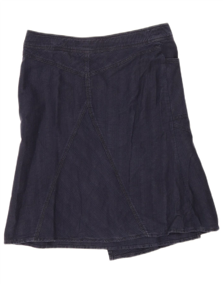 Max & Co. Damen A-Linien-Rock W28 Mittel Marineblau gestreift