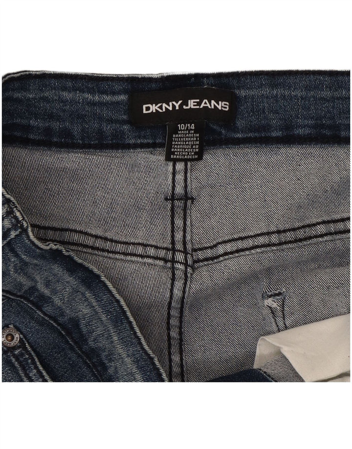 Dkny Damen Jeansshorts US 10 Large W30 Blaue Baumwolle