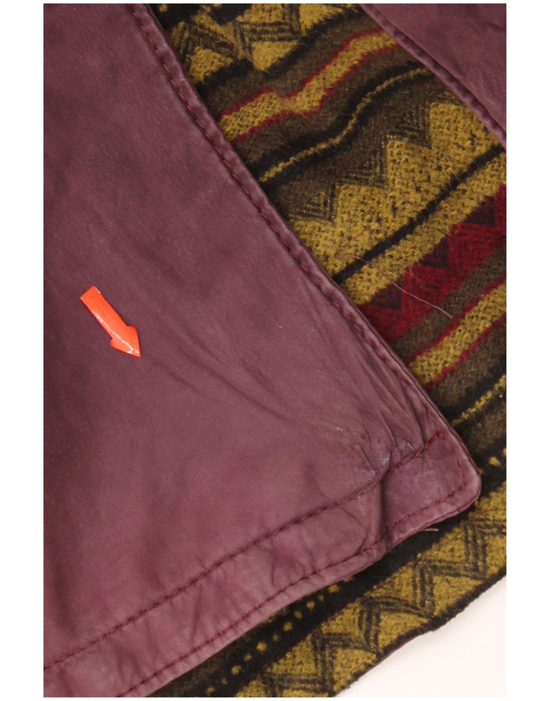 Vintage Damen Poncho-Mantel aus Leder mit Kapuze, Einheitsgröße, Kastanienbraun