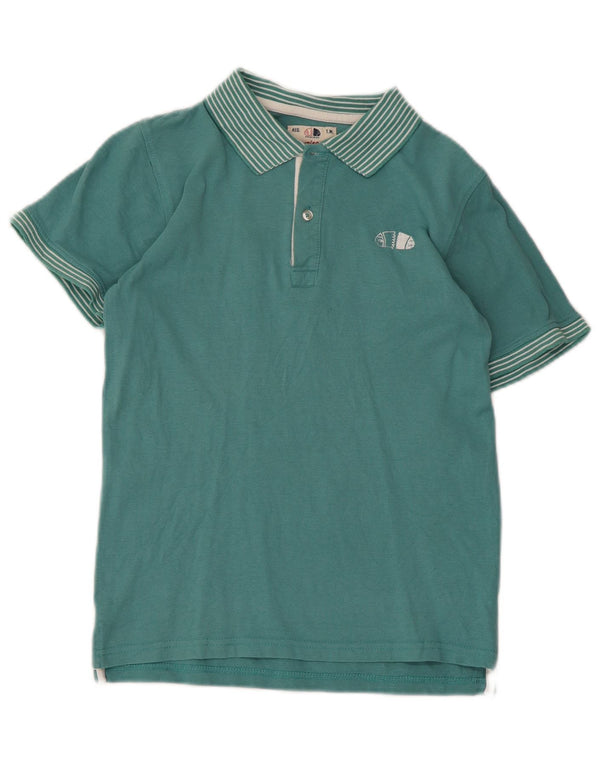 Americanino Jungen-Poloshirt mit Grafik, 10–11 Jahre, groß, grüne Baumwolle