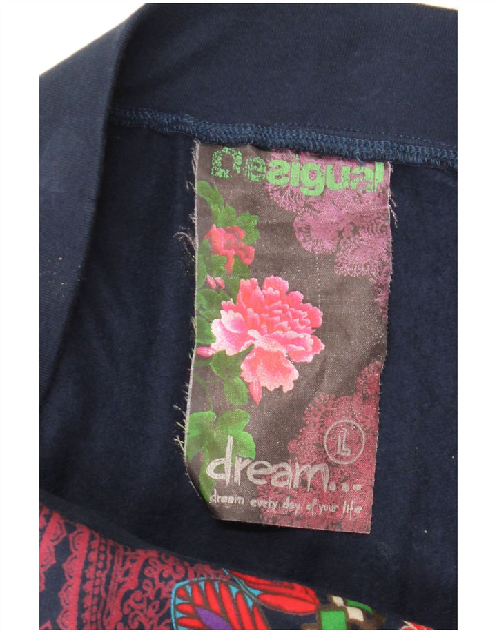 Desigual Womens Graphic Minirock Large W32 Mehrfarbige geometrische Baumwolle