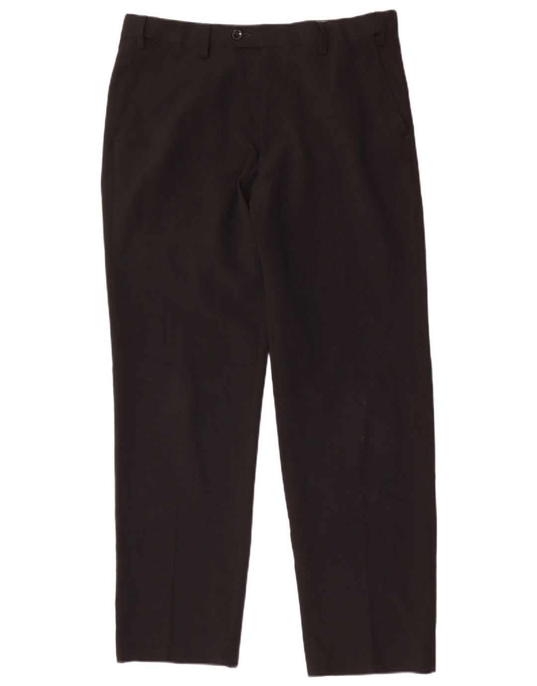 Marks & Spencer Herren-Anzughose, gerade, normal, W34, L31, Schwarz, Polyester