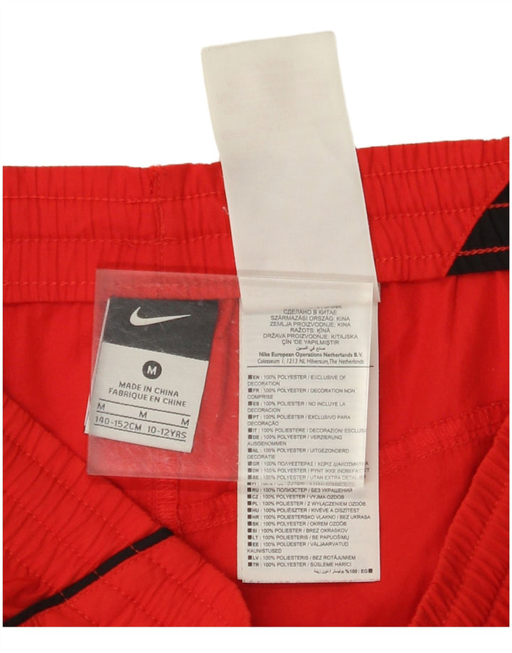 NIKE Sportshorts für Jungen, 10–11 Jahre, mittelrotes Polyester