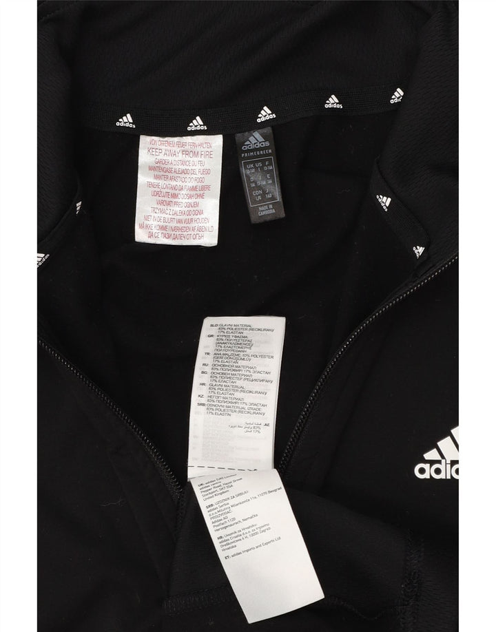 Adidas Jungen Aeroready Zip Neck Pullover Trainingsanzug Top 13-14 Jahre Schwarz