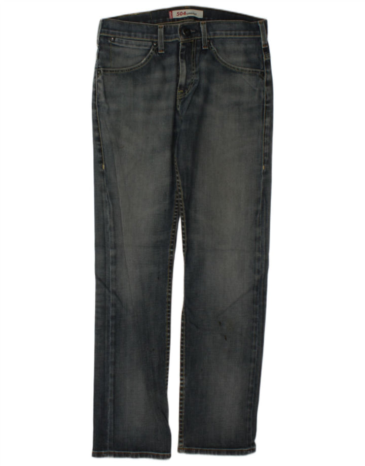 Levi's Herren 504 Straight Jeans W30 L31 Marineblau