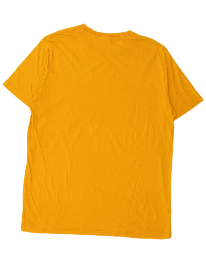 Diadora Herren-T-Shirt mit Grafik, Größe L, Gelb
