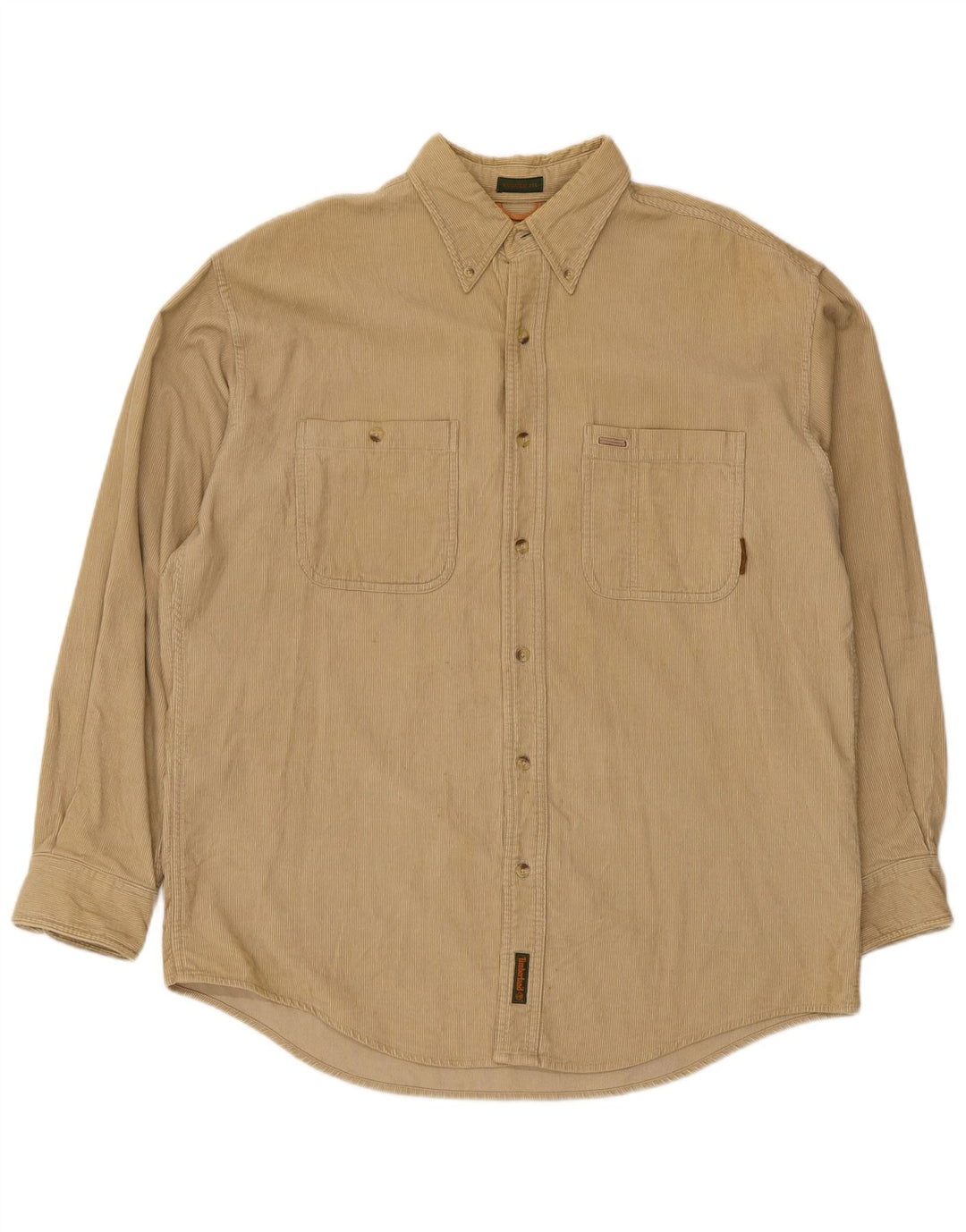 Timberland Herren Cordhemd Mittelbeige Baumwolle