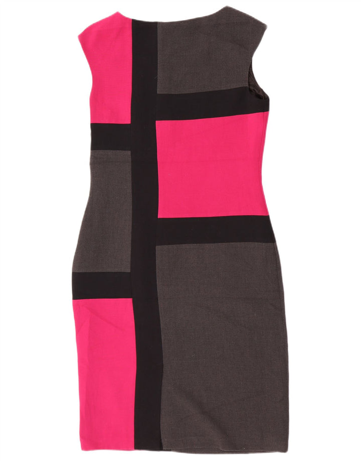Marks & Spencer Damen Etuikleid UK 10 Small Mehrfarbiger Farbblock