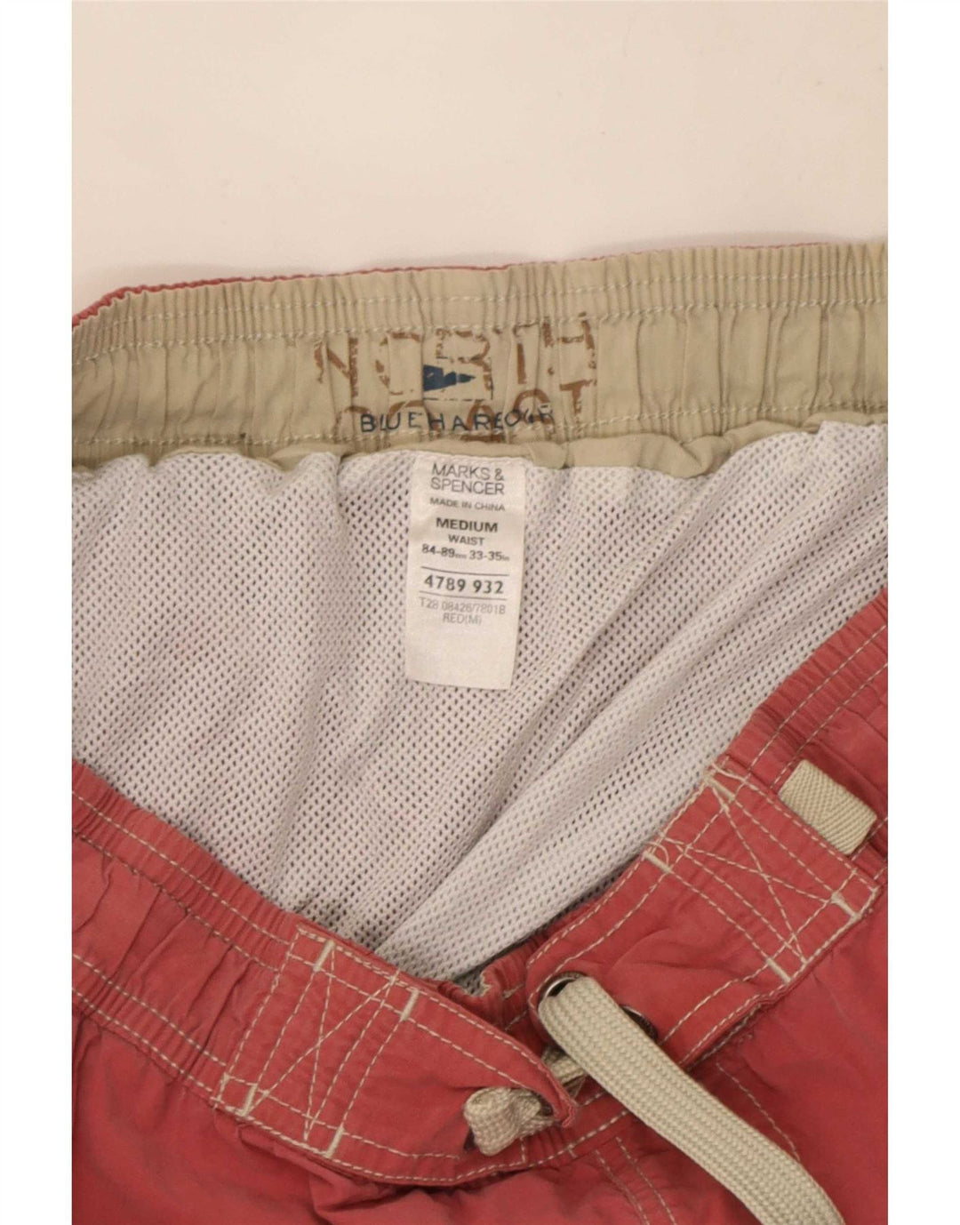 Marks & Spencer Herren-Badeshorts aus mittelroter Baumwolle