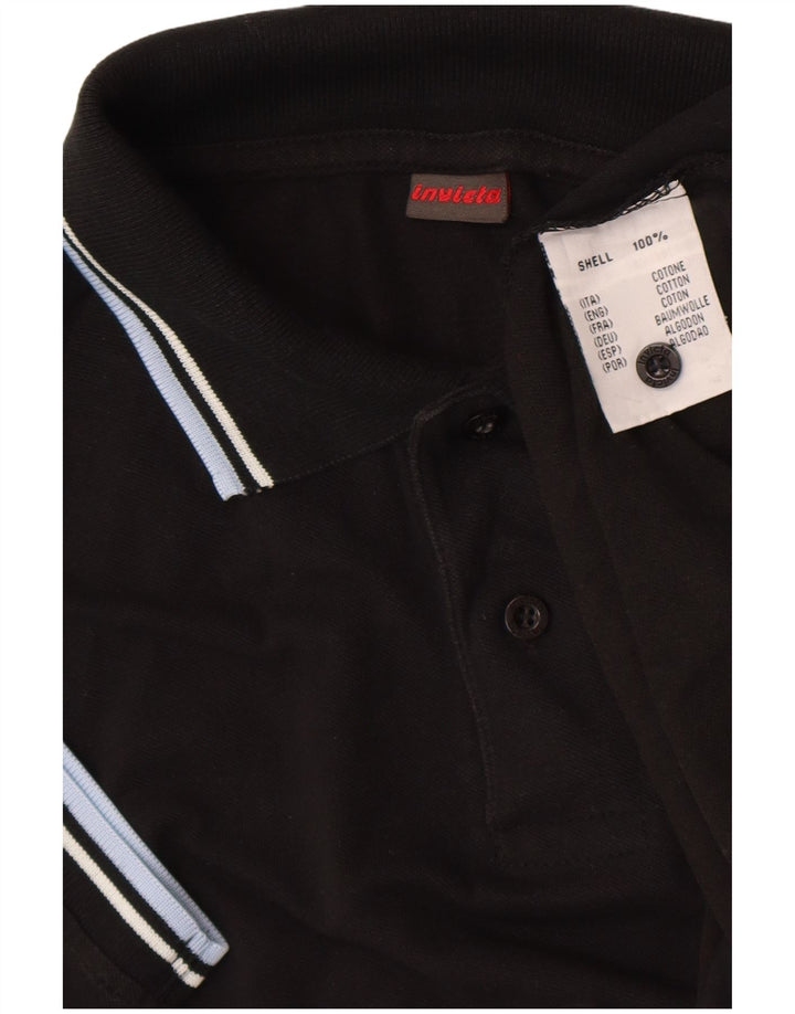 Invicta Herren Poloshirt XL Schwarz Baumwolle