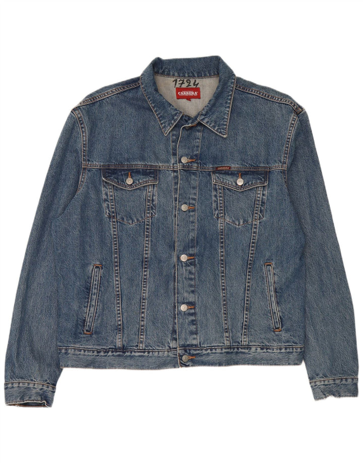 Carrera Damen Jeansjacke UK 20 2XL Blaue Baumwolle