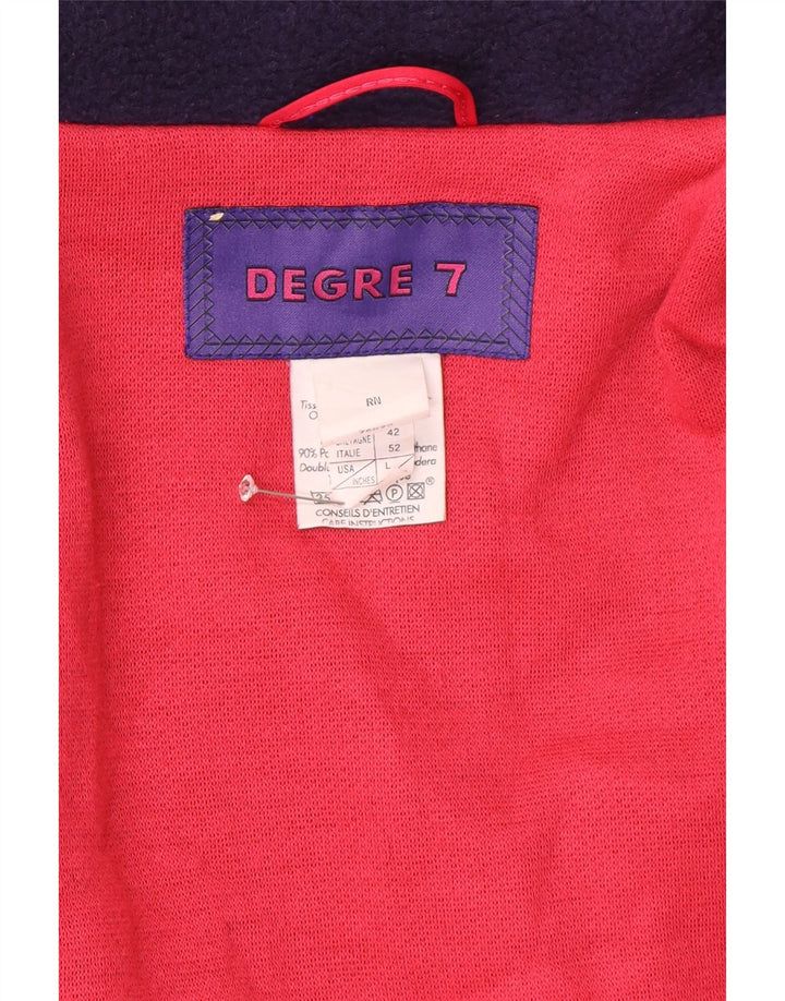 Degre 7 Herren-Skijacke mit Kapuze, IT 52 XL, Marineblau, Farbblock-Polyester