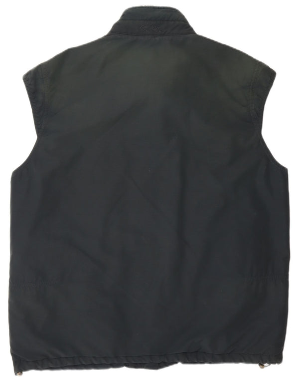Loro Piana Herrenweste UK 42 XL Schwarze Schurwolle