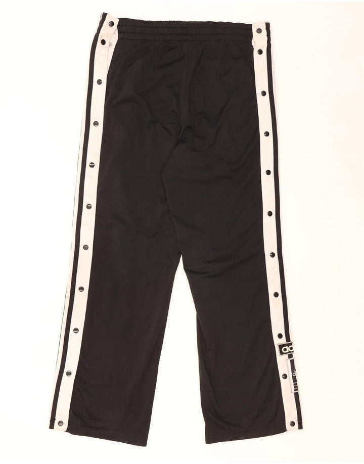 ADIDAS Mens Graphic Tracksuit Trousers XS Black Colourblock Polyester