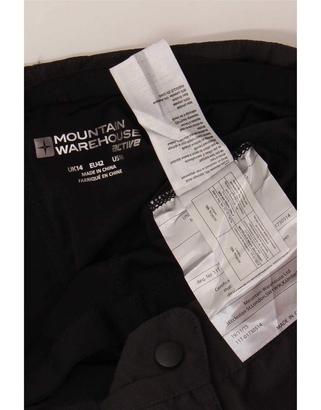 Mountain Warehouse Damen-Bermudashorts UK 14 Large W34 Graues Polyester