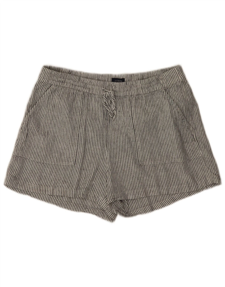 J. Crew Chino-Shorts für Damen, Größe S, Größe 30, Grau, Nadelstreifen-Leinen