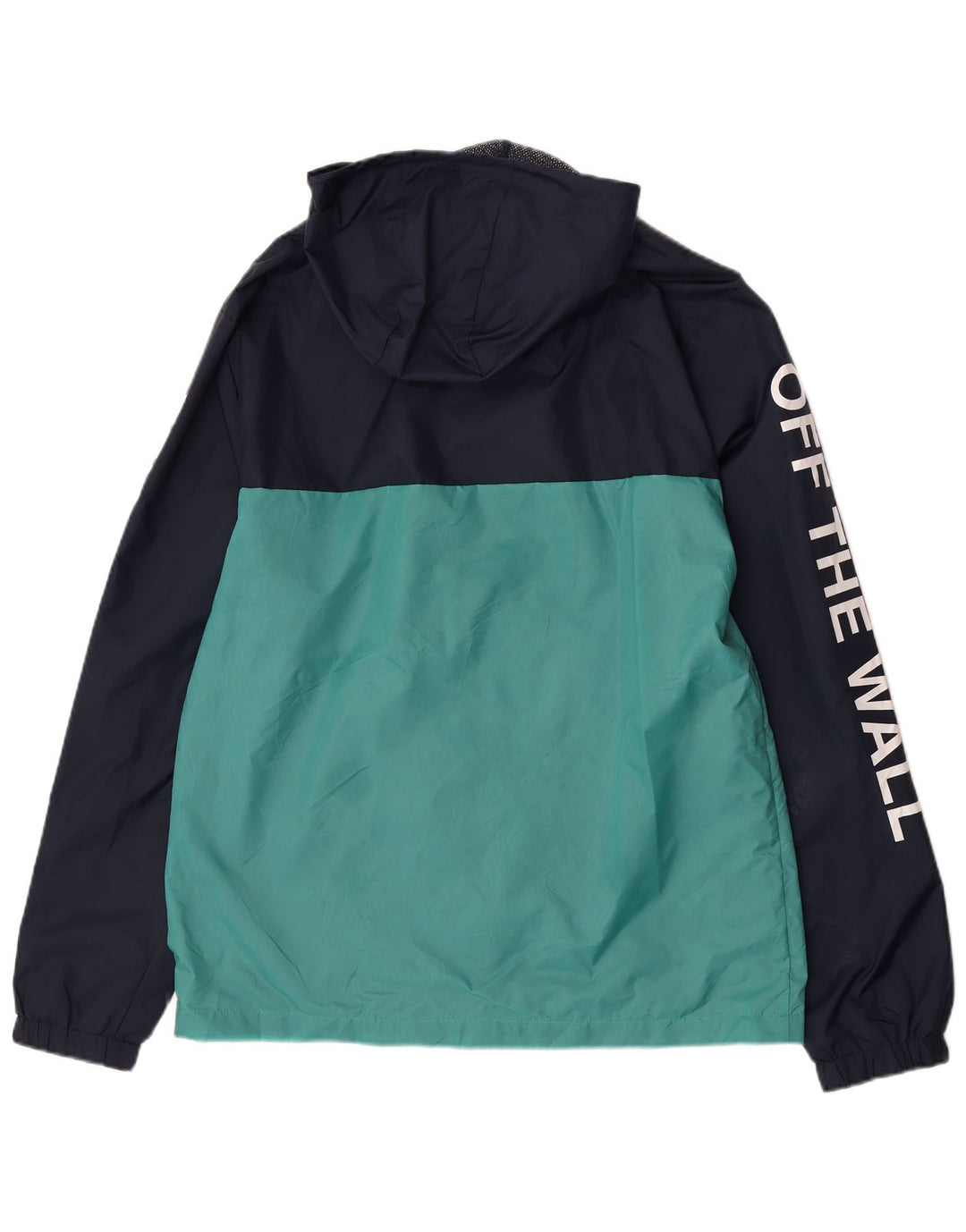 Vans Herren-Regenjacke mit Grafik, UK 40, Größe L, marineblaues Colourblock-Nylon