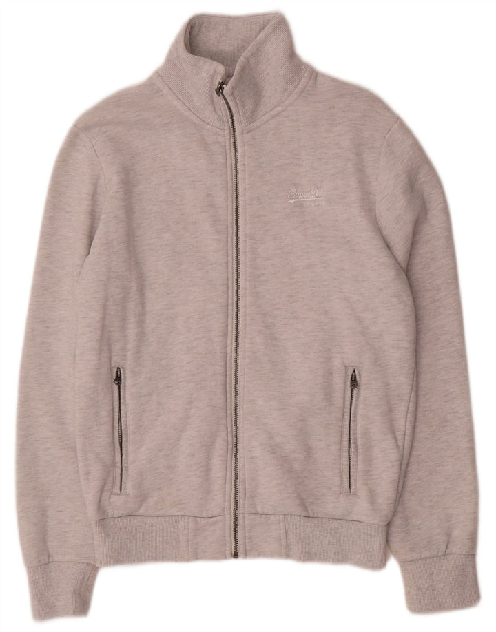 Superdry Herren-Trainingsanzugoberteil, Jacke, Größe S, Grau, Baumwolle