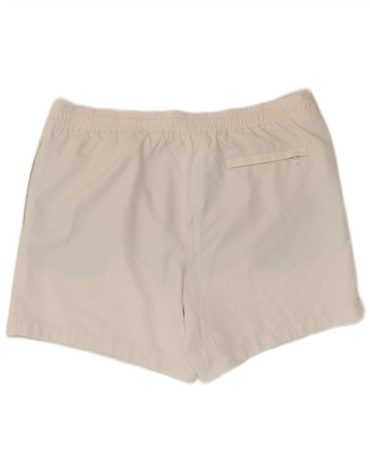 Calvin Klein Herren-Badeshorts mit Grafik, groß, aus weißem Polyester