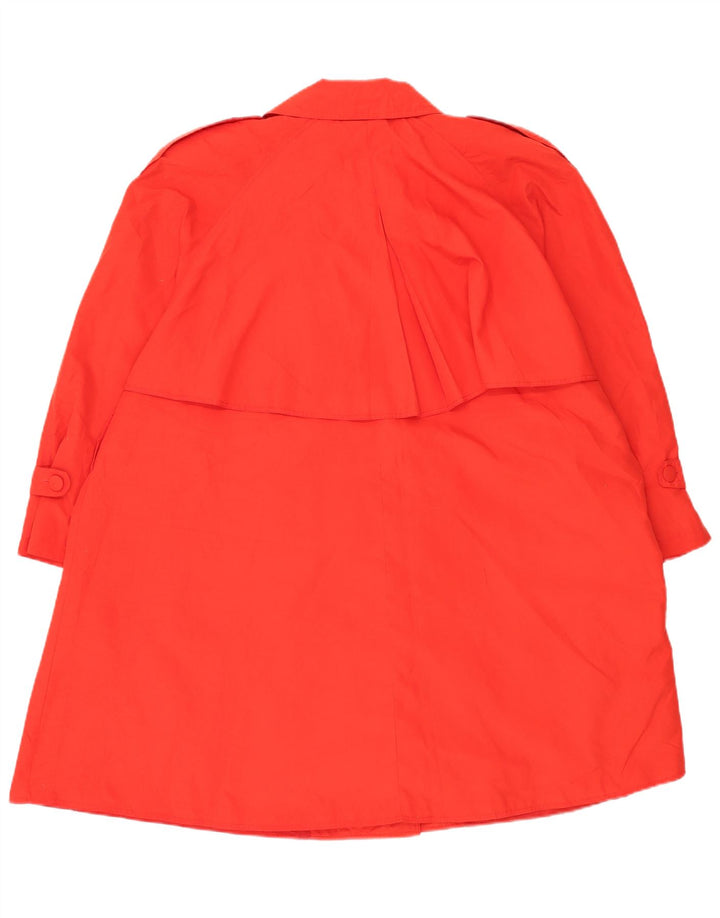 Vintage Damen Übergroßer Trenchcoat UK 16 Groß Rot