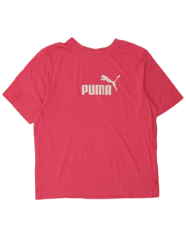Puma Herren T-Shirt mit Grafik, Größe L, Rosa