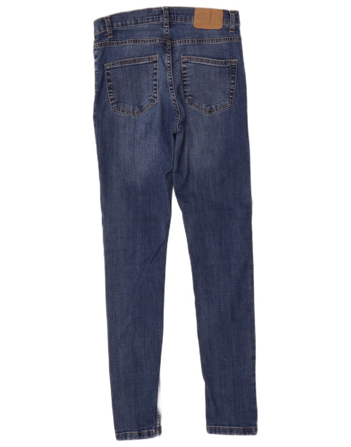 FRENCH CONNECTION Damen Skinny Jeans UK 10 Small W28 L29 Blaue Baumwolle