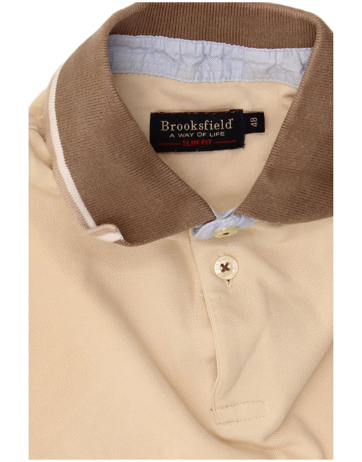 Brooksfield Herren Slim Fit Poloshirt IT 48 Medium Beige