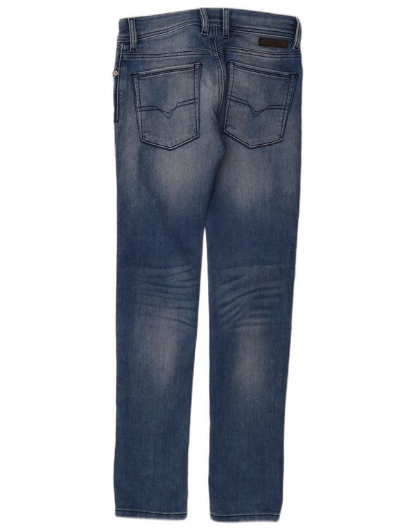 Diesel Boys Sleenker Distressed Skinny Jeans 13-14 Years W28 L31 Blue