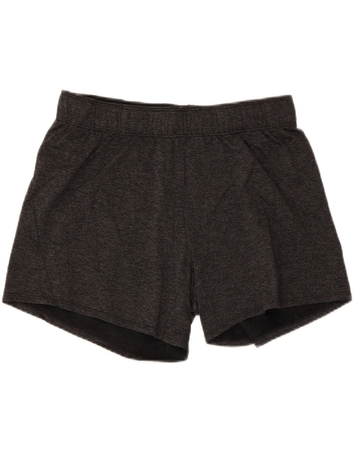 Nike Damen Dri Fit Sport Shorts UK 14 Mittelgraues Polyester