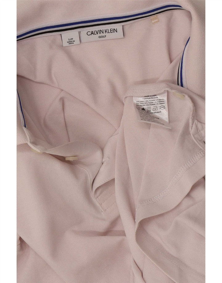 Calvin Klein Herren-Poloshirt, klein, rosa Baumwolle
