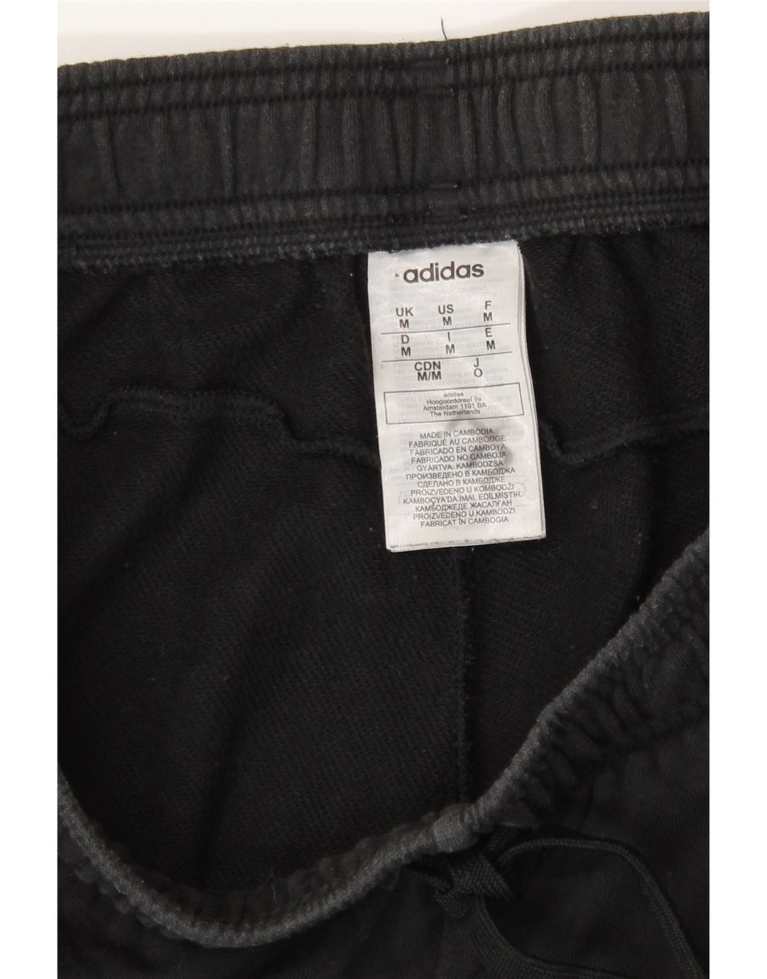 Adidas Herren Sportshorts Medium Schwarz Baumwolle
