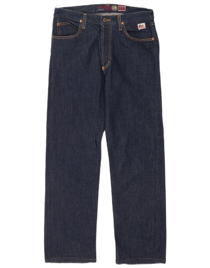 Roy Rogers Herren Straight Jeans W33 L29 Marineblau Baumwolle