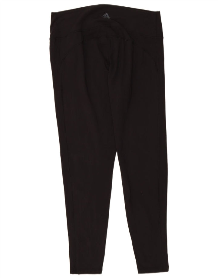 ADIDAS Womens Leggings UK 20/22 XL  Black Polyester