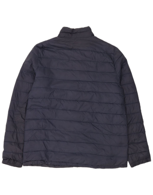 Weird Fish Wattierte Herrenjacke UK 40 Large Marineblaues Nylon