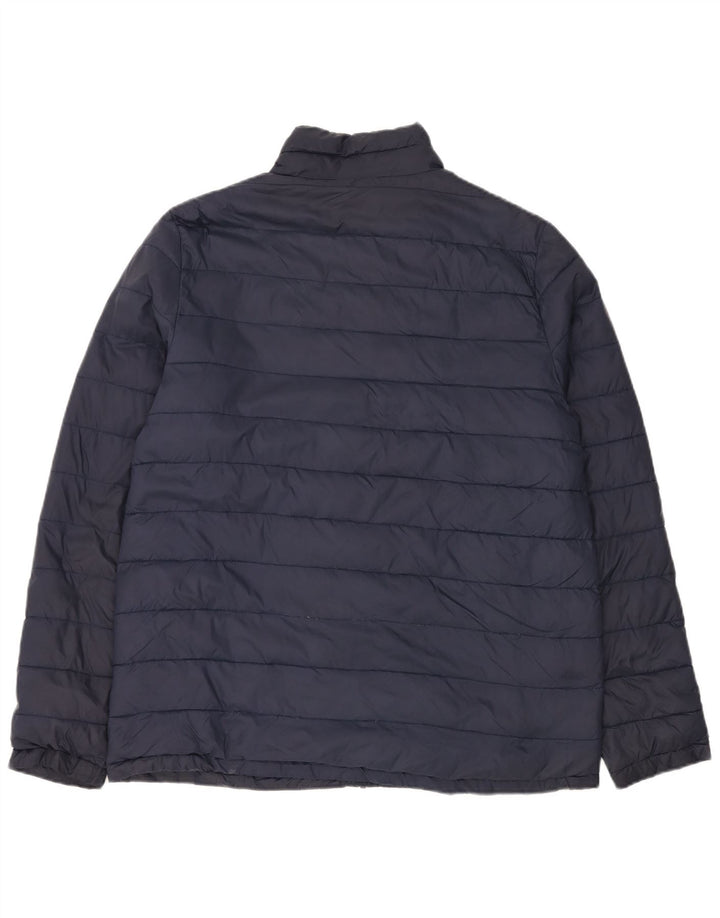 Weird Fish Wattierte Herrenjacke UK 40 Large Marineblaues Nylon