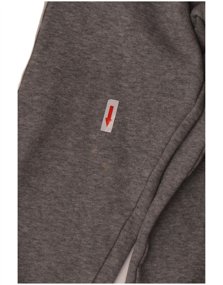 Puma Damen-Trainingsanzug-Oberteiljacke UK 16 Large Graue Colourblock-Baumwolle