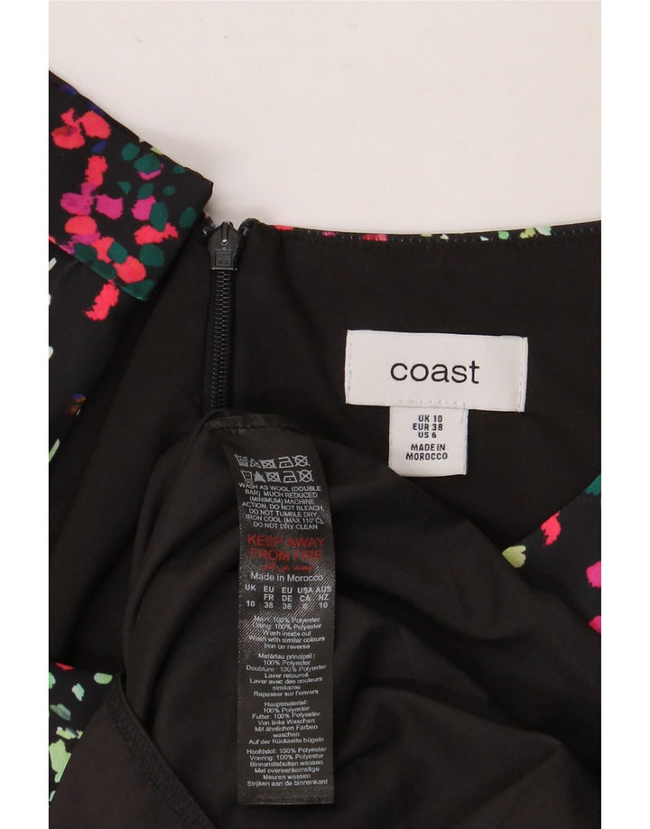 COAST Damen-Etuikleid mit 3/4-Ärmeln, Gr. 10, klein, mehrfarbig, gepunktet