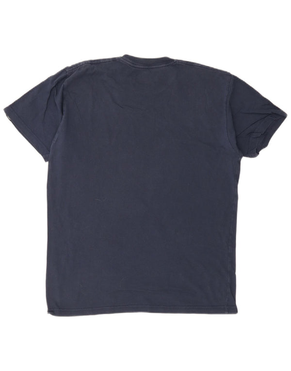 Vans Mens Classic Fit T-Shirt Top Medium Navy Blue Cotton