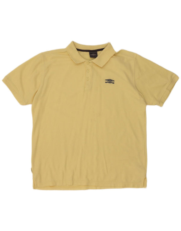 Umbro Herren Poloshirt XL Gelb Polyester