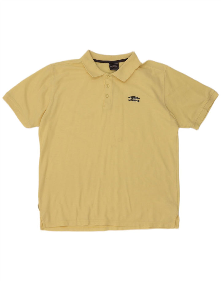 Umbro Herren Poloshirt XL Gelb Polyester