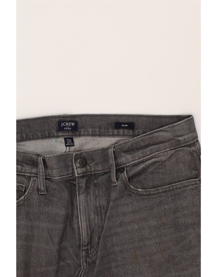 J. CREW Mens Flex Slim Jeans W34 L32 Grey Cotton Vintage J. Crew and Second-Hand J. Crew from Messina Hembry 