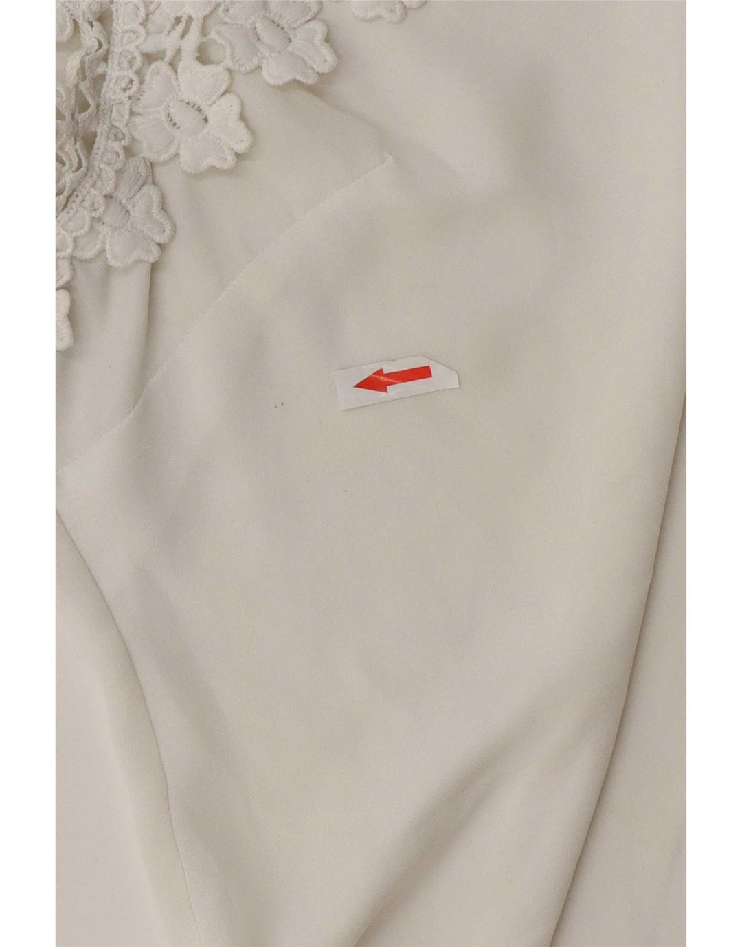 Lipsy Damen-Blusenoberteil, UK-Größe 46, Größe L, Weiß, Polyester