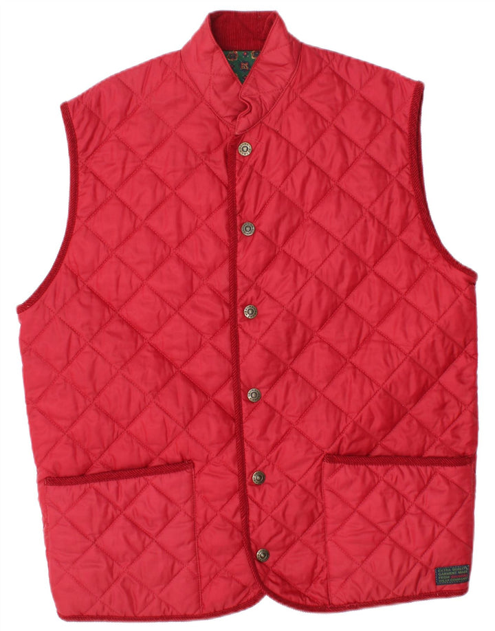 Brummell Herren Steppweste UK 42 XL Rot Polyamid