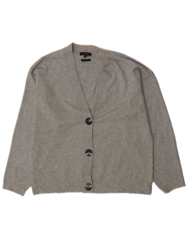Massimo Dutti Damen-Strickjacke in Übergröße, Gr. 6, XS, Grau