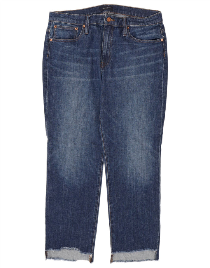 J. CREW Damen Straight Jeans W30 L27 Blaue Baumwolle