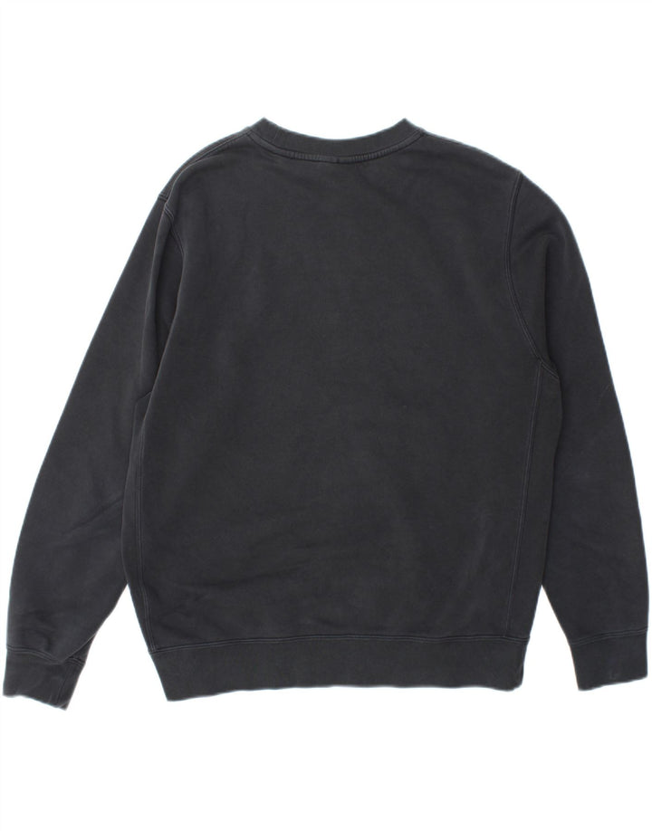Nike Herren-Sweatshirt-Pullover aus mittelgrauer Baumwolle