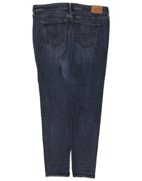 Levi's Damen Shaping Skinny Jeans US 18 2XL W36 L30 Marineblaue Baumwolle