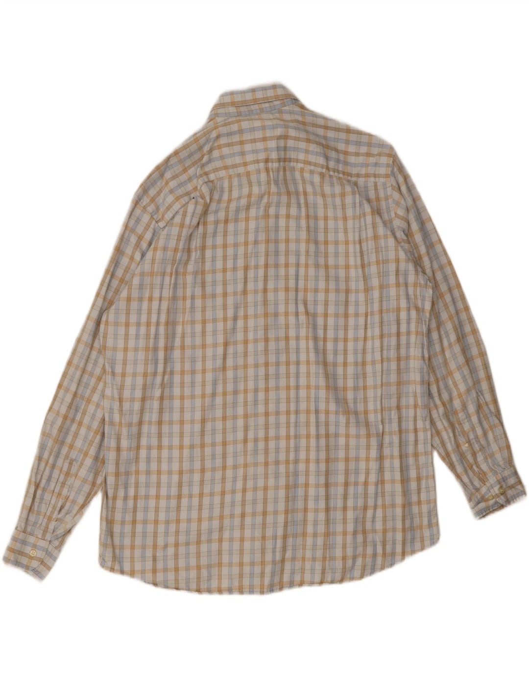 Lacoste Herrenhemd Größe 44 XL Off White Check